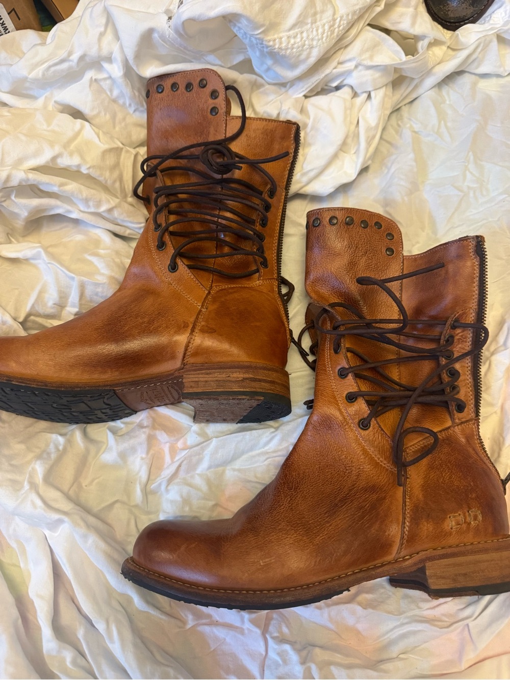Bed Stu Fen Mid Calf Leather Boot. 9 - Picture 4 of 6